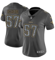 Nike Saints #57 Alex Okafor Gray Static Womens NFL Vapor Untouchable Game Jersey Nike Saints #57 Alex Okafor Gray Static Womens NFL Vapor Untouchable Game Jersey