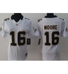 Women Nike New Orleans Saints 16 Lance Moore White LIMITED Jerseys Women Nike New Orleans Saints 16 Lance Moore White LIMITED Jerseys