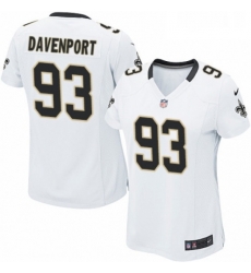 Womens Nike New Orleans Saints 93 Marcus Davenport Game White NFL Jersey Womens Nike New Orleans Saints 93 Marcus Davenport Game White NFL Jersey