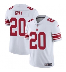 Men New York Giants 20 Eric Gray White Vapor Untouchable Limited Stitched Jersey Men New York Giants 20 Eric Gray White Vapor Untouchable Limited Stitched Jersey