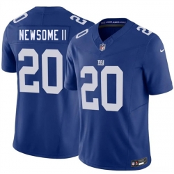 Men New York Giants  20 Greg Newsome II Blue 2026 F U S E  Vapor Untouchable Limited Stitched Jersey
