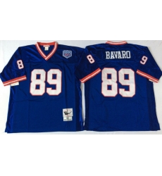 Men New York Giants 89 Mark Bavaro Blue M&N Throwback Jersey Men New York Giants 89 Mark Bavaro Blue M&N Throwback Jersey