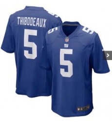 Men's New York Giants #5 Kayvon Thibodeaux Blue Vapor Limited Jersey Men's New York Giants #5 Kayvon Thibodeaux Blue Vapor Limited Jersey