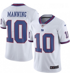 Mens Nike New York Giants 10 Eli Manning Limited White Rush Vapor Untouchable NFL Jersey Mens Nike New York Giants 10 Eli Manning Limited White Rush Vapor Untouchable NFL Jersey