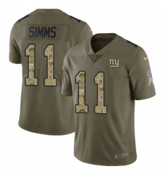 Mens Nike New York Giants 11 Phil Simms Limited OliveCamo 2017 Salute to Service NFL Jersey Mens Nike New York Giants 11 Phil Simms Limited OliveCamo 2017 Salute to Service NFL Jersey