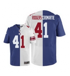Nike Giants #41 Dominique Rodgers Cromartie Royal Blue White Mens Stitched NFL Elite Split Jersey Nike Giants #41 Dominique Rodgers Cromartie Royal Blue White Mens Stitched NFL Elite Split Jersey