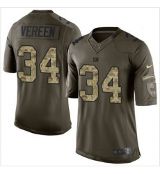 Nike New York Giants #34 Shane Vereen Green Men 27s Stitched NFL Limited Salute to Service Jersey Nike New York Giants #34 Shane Vereen Green Men 27s Stitched NFL Limited Salute to Service Jersey