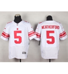 Nike New York Giants 5 Steve Weatherford white Elite NFL Jersey Nike New York Giants 5 Steve Weatherford white Elite NFL Jersey