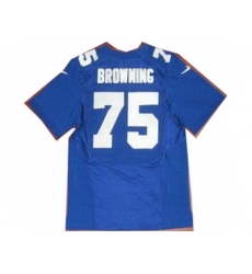 Nike New York Giants 75 Bryant Browning Blue Elite NFL Jersey Nike New York Giants 75 Bryant Browning Blue Elite NFL Jersey