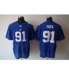 Nike New York Giants 91 Justin Tuck Blue Elite NFL Jersey Nike New York Giants 91 Justin Tuck Blue Elite NFL Jersey