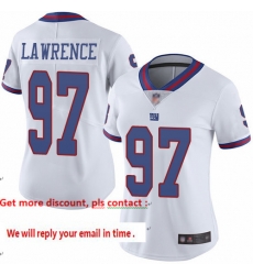 Giants 97 Dexter Lawrence White Women Stitched Football Limited Rush Jersey Giants 97 Dexter Lawrence White Women Stitched Football Limited Rush Jersey