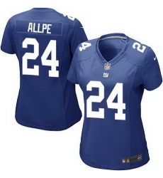 Nike Giants #24 Eli Apple Royal Blue Team Color Women Stitched NFL Elite Jersey Nike Giants #24 Eli Apple Royal Blue Team Color Women Stitched NFL Elite Jersey