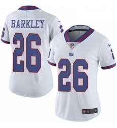 Womens Nike New York Giants 26 Saquon Barkley Limited White Rush Vapor Untouchable NFL Jersey Womens Nike New York Giants 26 Saquon Barkley Limited White Rush Vapor Untouchable NFL Jersey