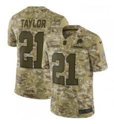 Mens Nike Washington Redskins 21 Sean Taylor Burgundy Limited Camo 2018 Salute to Service NFL Jersey