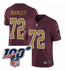Youth Nike Washington Redskins 72 Dexter Manley Burgundy RedGold Number Alternate 80TH Anniversary Vapor Untouchable Limited Stitched 100th anniversary Nec Youth Nike Washington Redskins 72 Dexter Manley Burgundy RedGold Number Alternate 80TH Anniversary Vapor Untouchable Limited Stitched 100th anniversary Nec