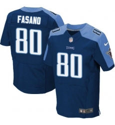 Nike Tennessee Titans #80 Anthony Fasano Navy Blue Alternate Men 27s Stitched NFL Elite Jersey Nike Tennessee Titans #80 Anthony Fasano Navy Blue Alternate Men 27s Stitched NFL Elite Jersey