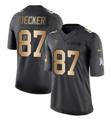 Nike Titans #87 Eric Decker Black Mens Stitched NFL Limited Gold Salute To Service Jersey Nike Titans #87 Eric Decker Black Mens Stitched NFL Limited Gold Salute To Service Jersey