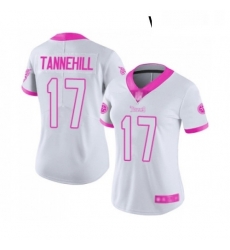 Womens Tennessee Titans 17 Ryan Tannehill Limited White Pink Rush Fashion Football Jersey Womens Tennessee Titans 17 Ryan Tannehill Limited White Pink Rush Fashion Football Jersey