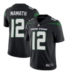 Men New York Jets 12 Joe Namath Black 2019 Vapor Untouchable Limited Stitched Jersey Men New York Jets 12 Joe Namath Black 2019 Vapor Untouchable Limited Stitched Jersey