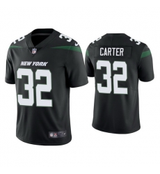 Men New York Jets 32 Michael Carter 2021 Black Vapor Untouchable Limited Stitched Jersey Men New York Jets 32 Michael Carter 2021 Black Vapor Untouchable Limited Stitched Jersey