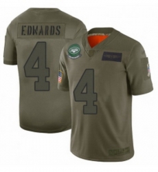 Men New York Jets 4 Lac Edwards Limited Camo 2019 Salute to Service Football Jersey Men New York Jets 4 Lac Edwards Limited Camo 2019 Salute to Service Football Jersey
