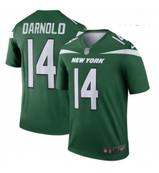 Mens New York Jets 14 Sam Darnold Nike Green Legend Player Jersey Mens New York Jets 14 Sam Darnold Nike Green Legend Player Jersey