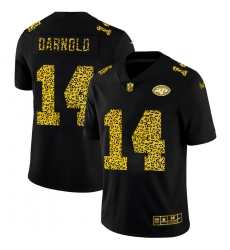 New York Jets 14 Sam Darnold Men Nike Leopard Print Fashion Vapor Limited NFL Jersey Black New York Jets 14 Sam Darnold Men Nike Leopard Print Fashion Vapor Limited NFL Jersey Black