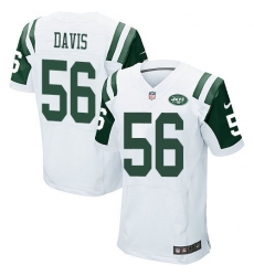 Nike Jets #56 Demario Davis White Mens Stitched NFL Elite Jersey Nike Jets #56 Demario Davis White Mens Stitched NFL Elite Jersey