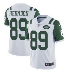 Nike Jets #89 Chris Herndon White Mens Stitched NFL Vapor Untouchable Limited Jersey Nike Jets #89 Chris Herndon White Mens Stitched NFL Vapor Untouchable Limited Jersey