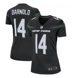 Womens New York Jets 14 Sam Darnold Nike Black Player Game Jersey Womens New York Jets 14 Sam Darnold Nike Black Player Game Jersey