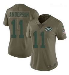 Womens Nike New York Jets 11 Robby Anderson Limited Olive 2017 Salute to Service NFL Jersey Womens Nike New York Jets 11 Robby Anderson Limited Olive 2017 Salute to Service NFL Jersey