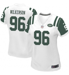 Women's Nike New York Jets #96 Muhammad Wilkerson Elite White NFL Jersey Women's Nike New York Jets #96 Muhammad Wilkerson Elite White NFL Jersey