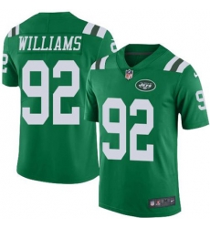 Youth Nike Jets #92 Leonard Williams Green Stitched NFL Limited Rush Jersey Youth Nike Jets #92 Leonard Williams Green Stitched NFL Limited Rush Jersey