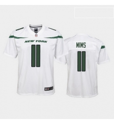 youth denzel mims new york jets white game jersey youth denzel mims new york jets white game jersey