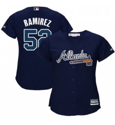 Womens Majestic Atlanta Braves 52 Jose Ramirez Replica Blue Alternate Road Cool Base MLB Jersey Womens Majestic Atlanta Braves 52 Jose Ramirez Replica Blue Alternate Road Cool Base MLB Jersey