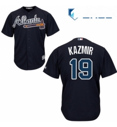 Youth Majestic Atlanta Braves 19 Scott Kazmir Authentic Blue Alternate Road Cool Base MLB Jersey Youth Majestic Atlanta Braves 19 Scott Kazmir Authentic Blue Alternate Road Cool Base MLB Jersey