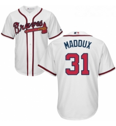 Youth Majestic Atlanta Braves 31 Greg Maddux Authentic White Home Cool Base MLB Jersey Youth Majestic Atlanta Braves 31 Greg Maddux Authentic White Home Cool Base MLB Jersey
