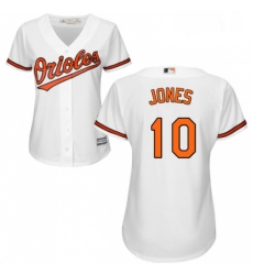 Womens Majestic Baltimore Orioles 10 Adam Jones Authentic White Home Cool Base MLB Jersey Womens Majestic Baltimore Orioles 10 Adam Jones Authentic White Home Cool Base MLB Jersey