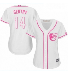 Womens Majestic Baltimore Orioles 14 Craig Gentry Replica White Fashion Cool Base MLB Jersey Womens Majestic Baltimore Orioles 14 Craig Gentry Replica White Fashion Cool Base MLB Jersey