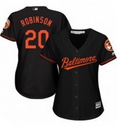Womens Majestic Baltimore Orioles 20 Frank Robinson Authentic Black Alternate Cool Base MLB Jersey Womens Majestic Baltimore Orioles 20 Frank Robinson Authentic Black Alternate Cool Base MLB Jersey