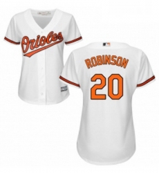 Womens Majestic Baltimore Orioles 20 Frank Robinson Authentic White Home Cool Base MLB Jersey Womens Majestic Baltimore Orioles 20 Frank Robinson Authentic White Home Cool Base MLB Jersey