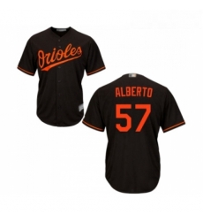 Youth Baltimore Orioles 57 Hanser Alberto Replica Black Alternate Cool Base Baseball Jersey Youth Baltimore Orioles 57 Hanser Alberto Replica Black Alternate Cool Base Baseball Jersey