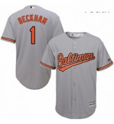 Youth Majestic Baltimore Orioles 1 Tim Beckham Authentic Grey Road Cool Base MLB Jersey Youth Majestic Baltimore Orioles 1 Tim Beckham Authentic Grey Road Cool Base MLB Jersey