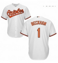 Youth Majestic Baltimore Orioles 1 Tim Beckham Authentic White Home Cool Base MLB Jersey Youth Majestic Baltimore Orioles 1 Tim Beckham Authentic White Home Cool Base MLB Jersey