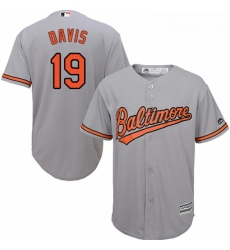 Youth Majestic Baltimore Orioles 19 Chris Davis Replica Grey Road Cool Base MLB Jersey Youth Majestic Baltimore Orioles 19 Chris Davis Replica Grey Road Cool Base MLB Jersey