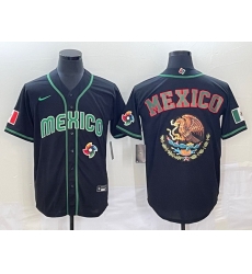 Men Mexico Baseball 2023 Black Team Big Logo World Baseball Classic Stitched Jersey Men Mexico Baseball 2023 Black Team Big Logo World Baseball Classic Stitched Jersey