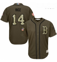 Mens Majestic Boston Red Sox 14 Jim Rice Authentic Green Salute to Service MLB Jersey Mens Majestic Boston Red Sox 14 Jim Rice Authentic Green Salute to Service MLB Jersey