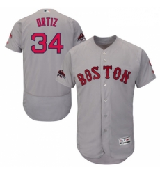 Mens Majestic Boston Red Sox 34 David Ortiz Grey Road Flex Base Authentic Collection 2018 World Series Jersey Mens Majestic Boston Red Sox 34 David Ortiz Grey Road Flex Base Authentic Collection 2018 World Series Jersey