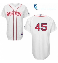 Mens Majestic Boston Red Sox 45 Pedro Martinez Replica White New Cool Base MLB Jersey Mens Majestic Boston Red Sox 45 Pedro Martinez Replica White New Cool Base MLB Jersey