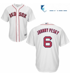 Mens Majestic Boston Red Sox 6 Johnny Pesky Replica White Home Cool Base MLB Jersey Mens Majestic Boston Red Sox 6 Johnny Pesky Replica White Home Cool Base MLB Jersey